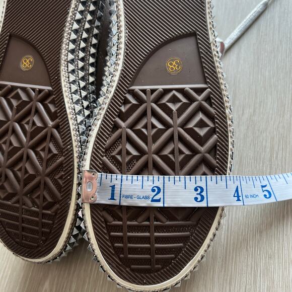 Nan-ku x Free People Cruise Studded Hi-Top Sneakers Size 38 US 8 Womens Gray NEW - Picture 12 of 14